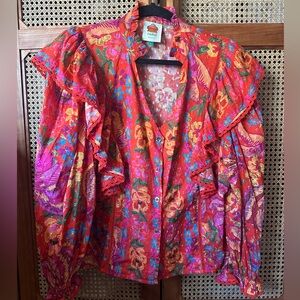 Farm Rio Ruffle Blouse